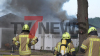 Dachstuhl des Oldenburger Golfclub brennt - 120 Feuerwehrkräfte kämpfen gegen die Flammen - glücklicherweise ist niemand verletzt : 