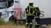 Verirrter Lastwagen auf gesperrter Bundesstraße - Wendemanöver führt zu Brand - Knochentrockener Grünstreifen fängt Feuer - Schnelle Reaktion der Feuerwehr verhindert Schlimmeres - Polizei bestätigt: Fahrer hatte gesperrten Bereich befahren: 
