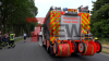 Verirrter Lastwagen auf gesperrter Bundesstraße - Wendemanöver führt zu Brand - Knochentrockener Grünstreifen fängt Feuer - Schnelle Reaktion der Feuerwehr verhindert Schlimmeres - Polizei bestätigt: Fahrer hatte gesperrten Bereich befahren: 