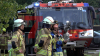 Keine Verletzten Tiere oder Menschen - Großeinsatz der Feuerwehr - Löschwasserversorgung gestaltet sich schwierig - Mehr als 10.000 Liter Wasser: Werkfeuerwehr FMO mit Flugfeldlöschfahrzeug im Einsatz - Effektive Brandbekämpfung: Hotspots mit Drohne und Wärmebildkamera lokalisiert - Brandursache noch unklar: Ermittlungen laufen: 