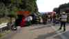 Auto, Kleintransporter und Wohnmobil kollidieren auf der A1 - Feuerwehr kann Entstehungsbrand an der Böschung schnell löschen - Glücklicherweise keiner eingeklemmt
Unfallhergang nicht bekannt - Feuerwehr braucht einige Zeit, um Unfallstelle zu sichten, die sich auf mehrere hundert Meter erstreckt - Rettungshubschrauber vor Ort: 
