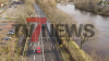 Feuerwehr errichtet einen Damm um die Straßen zu schützen - Teil der Bundesstraße B402 weggebrochen - Zeltplätze und weitere Objekte sind vom Wasser eingenommen - O-Ton Platzwart Haselünne: 