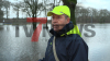 Feuerwehr errichtet einen Damm um die Straßen zu schützen - Teil der Bundesstraße B402 weggebrochen - Zeltplätze und weitere Objekte sind vom Wasser eingenommen - O-Ton Platzwart Haselünne: 