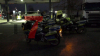 Zu- und Abfahrten auf die A4 waren durch die Polizei gesperrt. Polizeihubschrauber macht sich ein Bild der Lage - ca. 1200 Traktoren nehmen der der Demo teil - An vielen Punkten in der Stadt staut sich bereits der Verkehr. : Köln erwartet ein Verkehrschaos 
