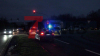 Zu- und Abfahrten auf die A4 waren durch die Polizei gesperrt. Polizeihubschrauber macht sich ein Bild der Lage - ca. 1200 Traktoren nehmen der der Demo teil - An vielen Punkten in der Stadt staut sich bereits der Verkehr. : Köln erwartet ein Verkehrschaos 