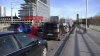 Zu- und Abfahrten auf die A4 waren durch die Polizei gesperrt. Polizeihubschrauber macht sich ein Bild der Lage - ca. 1200 Traktoren nehmen der der Demo teil - An vielen Punkten in der Stadt staut sich bereits der Verkehr. : Köln erwartet ein Verkehrschaos 