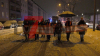 Motto "Protest für die Zukunft" - Demonstration trotz Schneechaos - Protestmarsch über Instagram angekündigt - : 