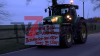 Große Anzahl an landwirtschaftlichen Fahrzeugen - friedlicher Protest - Landwirte geben nicht auf und kämpfen weiter: 