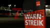 Seit 3:00Uhr  stehen U-Bahnen und Busse still - Schulbus-Linien vom Streik betroffen - Plakate und Fahnen werden aufgestellt - Ver.di hat landesweit zu Warnstreiks im öffentlichen Personennahverkehr aufgerufen, es geht um Arbeitsbedingungen wie Arbeitszeiten und Urlaubstage : Wir sind vor Ort und sprechen mit den Streikenden! 
