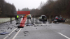 Drei Tote bei Horrorcrash - massiv zerstörte Fahrzeuge - Tote schwerst eingeklemmt - B1 stundenlang voll gesperrt - Großeinsatz für Rettungskräfte: Wir sind exklusiv vor Ort! Pixelhinweis: Werbung auf den Fahrzeugen und Kennzeichen müssen verpixelt werden!