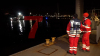 Taucher im Einsatz - Person vermisst - Kollision zwischen zwei Schiffen - DLRG im Einsatz - Seelsorge angefordert - Person konnte nicht gefunden werden: 