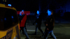 Großeinsatz der Polizei - Veranstaltung wird aufgelöst - friedlicher Verlauf nach kurzer Auseinandersetzung : Pixelhinweis: Person mit dem roten Kasten gekennzeichnet muss gepixelt werden!